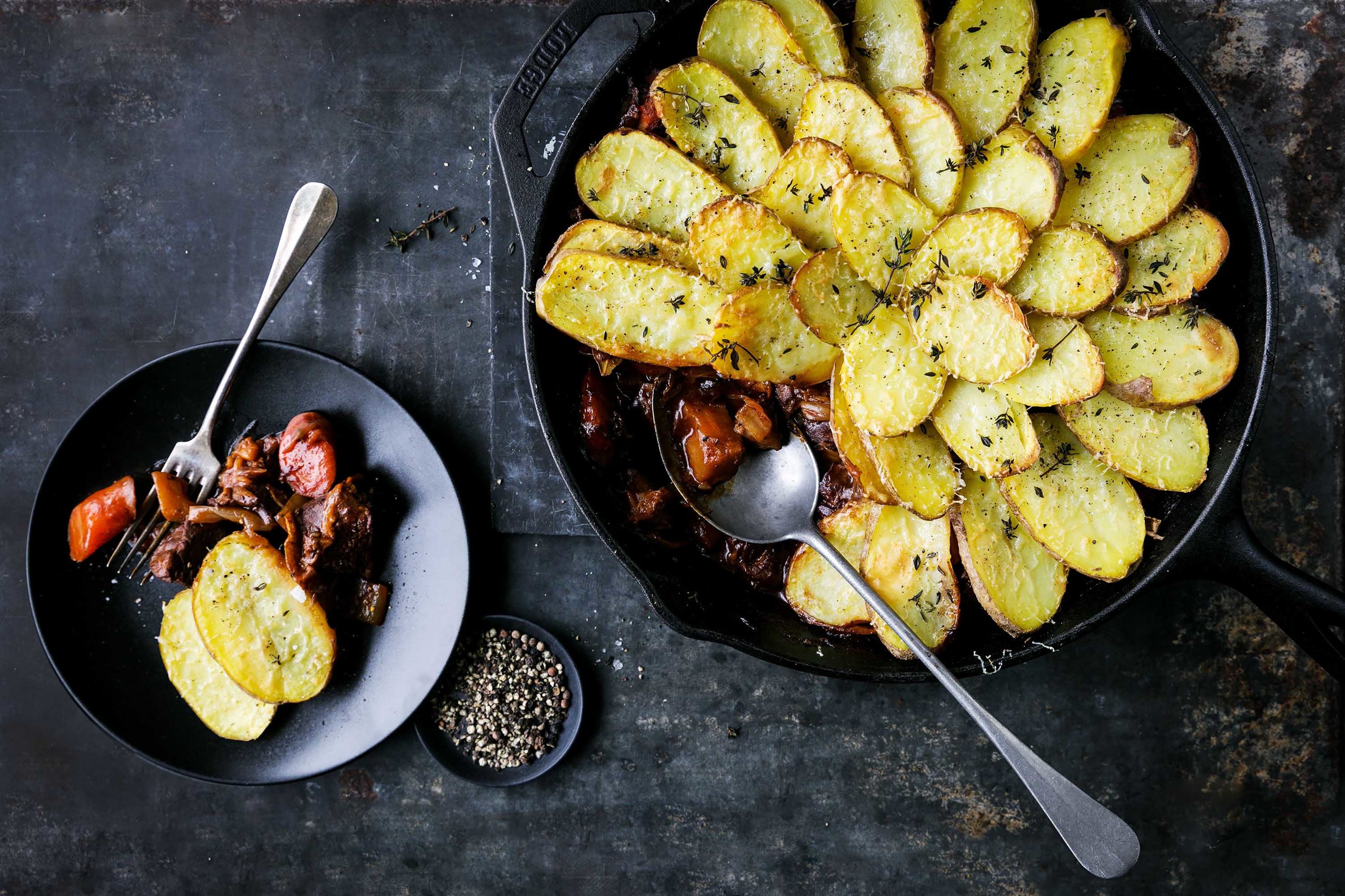 Rindsragout-Gemüse-Kartoffel Pie - Hauptgang - Rezepte - Kartoffel